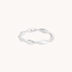 Twist Band Ring in Silver